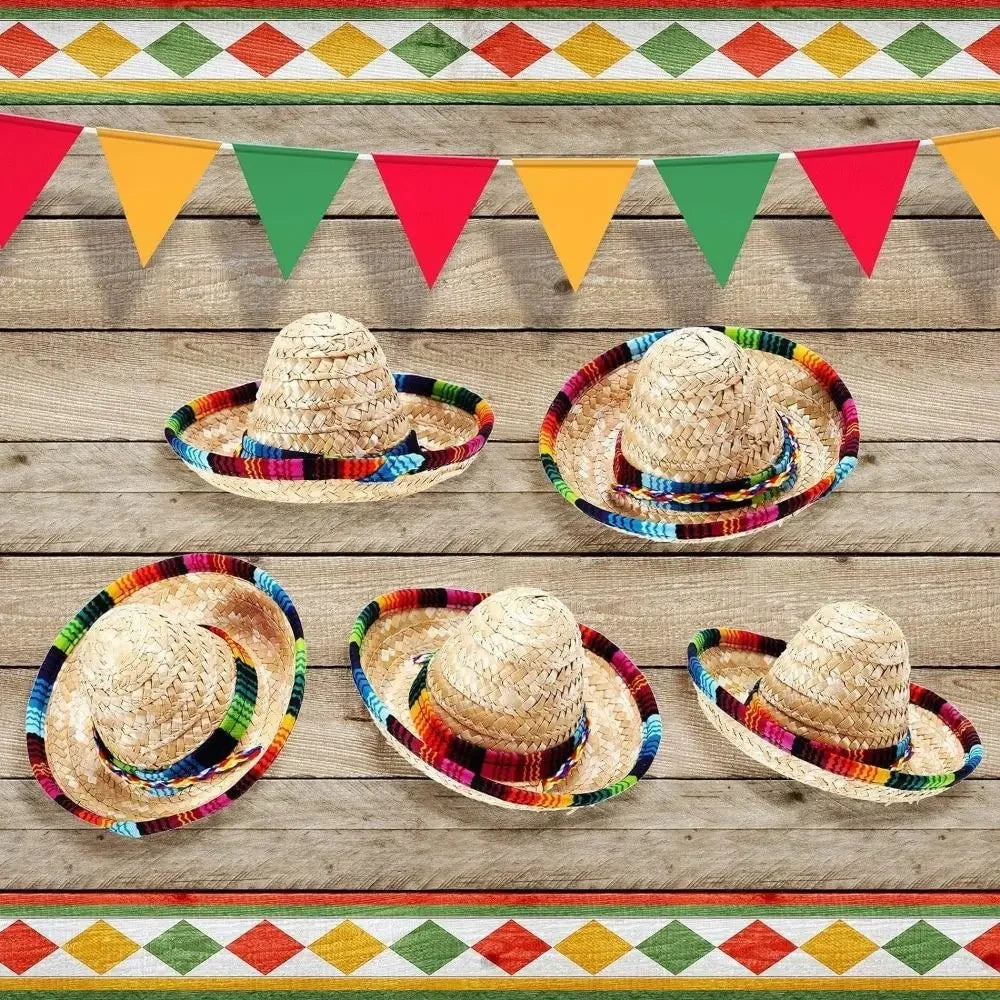 Woven Mexican Sombrero Pet Hat